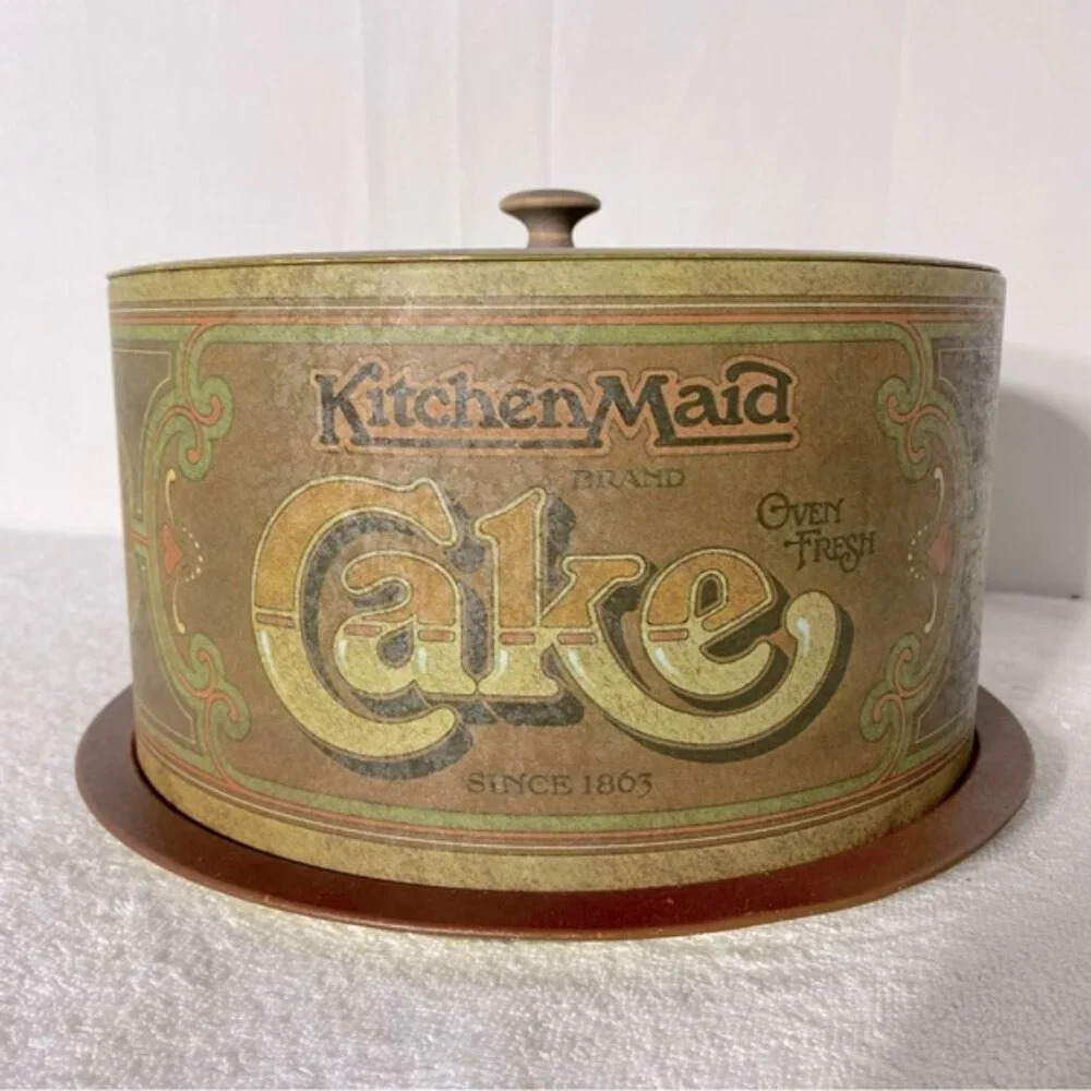 Vintage 1940's Ballonoff  Kitchen Maid Tin Cake Carrier Holder Grannycore